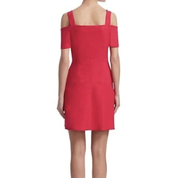 A.L.C. Red Ramie Mini Dress - Picture 3 of 8